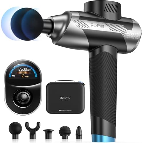 RENPHO Ascend Massage Gun, Adjustable 6-12mm Amplitude by RENPHO