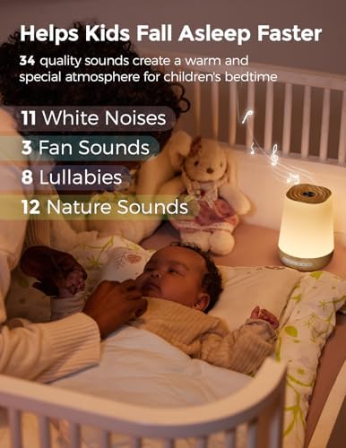 Momcozy Smart Baby White Noise Sound Machine with App Control & Night Light - Image 6