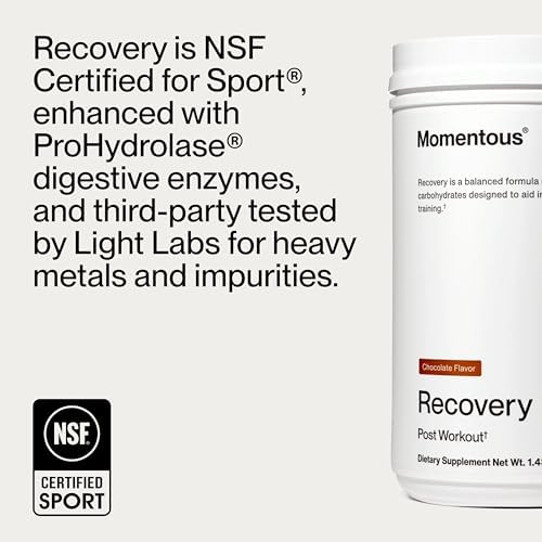 Momentous Grass-Fed Recovery Whey Protein Isolate Powder, 20g, Chocolate - Image 6