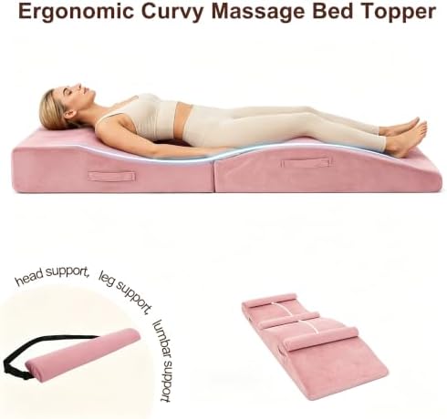 Lash Bed Topper,Ergonomic Massage Table Pad,Foldable,27.5"W *70"L - Image 4