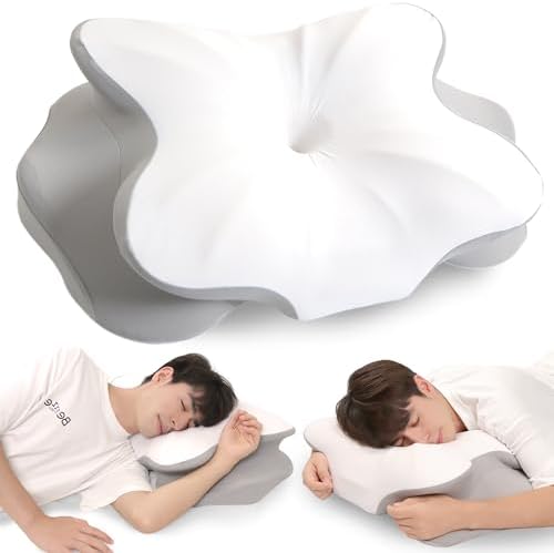 Cervical Neck Pillow for Sleeping, Ergonomic Side Sleeper Pillows for Adults, Cooling Neck Support Pillow for Neck and Shoulder Pain Relief (1 Pack) by HomyLink