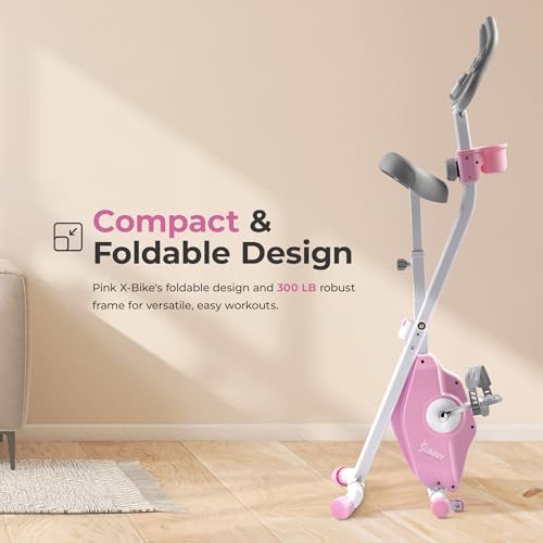 Sunny Health & Fitness Smart Foldable Magnetic X-Bike, Low-Impact Workouts - Image 5