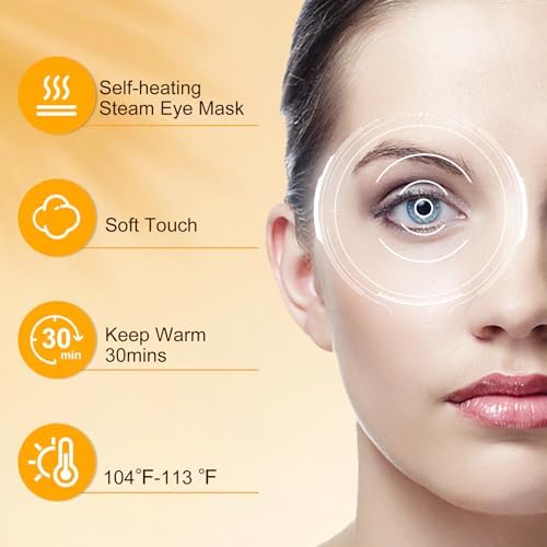 XPCARE 32 Pack Steam Eye Mask Disposable for Dry Eyes Cornea Care-Chamomile - Image 6