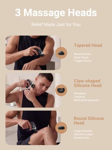 Modi Mini Massage Gun | Portable Powerful 3200RPM Handheld Massager | High Intensity Muscle Massager | Massage Gun Deep Tissue | Lightweight Percussion Body Massager Gun Relief | Airplane Safe - Image 5