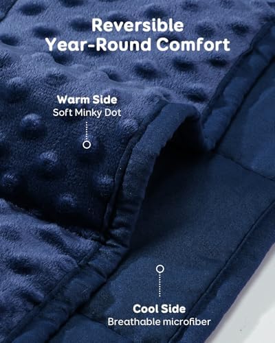 Kivik 12lbs Weighted Blanket for Adults, 48"x72" Twin Size Heavy Blankets - Image 3