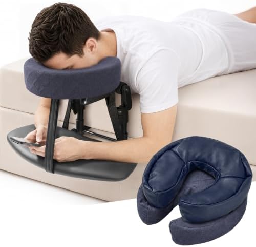 Massage Headrest for Bed, Head Holder & Face Cradle with Face Down Pillow by Unknown
