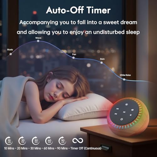 DreamSky Sound Machine for Sleep, White Noise for Sleeping Adults & Baby - Image 3