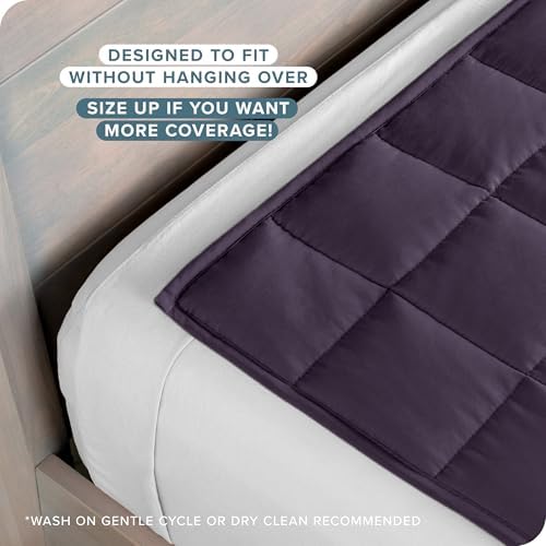 Bare Home Cotton Weighted Blanket (Eggplant, 80"x87" 25lbs) - Image 3
