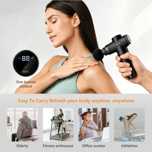 AERLANG Mini Massage Gun Portable Deep Tissue Percussion Muscle Massager - Image 5