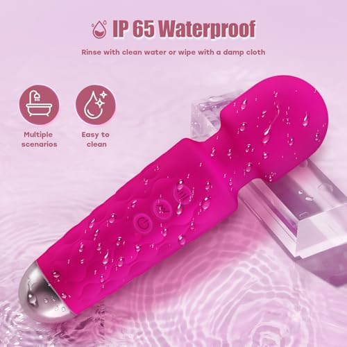 Portable Handheld Back Massager to Relief Muscle Fatigue & Relax, Rose Pink - Image 5