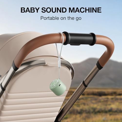 White Noise Machine Baby Portable Sound Machine,LEICEX Travel Sound Machine,15 Non-Looping Sound Timer and Memory Play, Mini White Noise Machine for Sleeping Office Travel （Mint） - Image 5