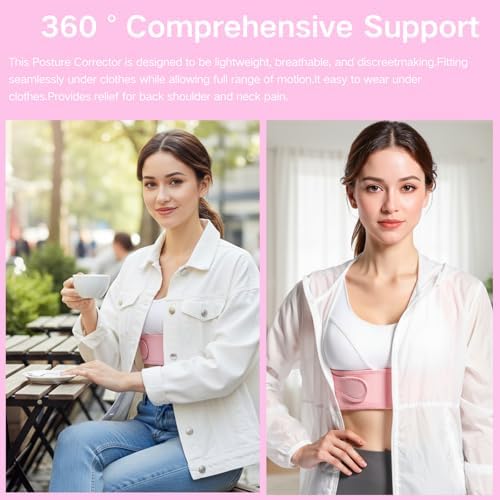 Back Posture Corrector for Women - Adjustable Lightweight Back Brace Posture Corrector Bras for Neck Shoulder Upper Back - Invisilite Hunchback Slouching Under Clothes (Large) - Image 7