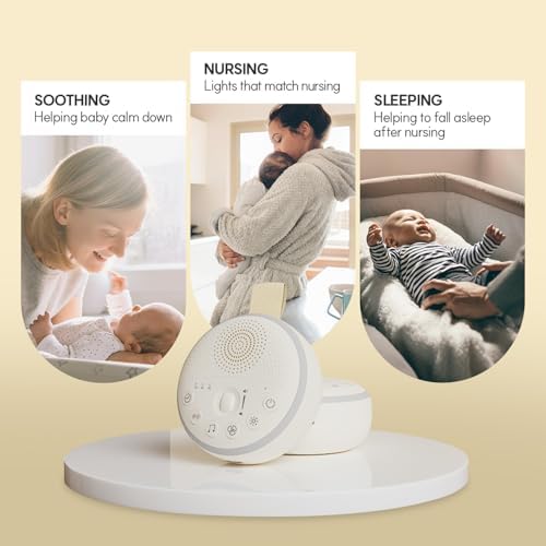 HuBDIC HubiCare White Noise Machine, Portable Sound Machine with 21 Soothing Sleep Sounds, Long-Lasting Battery, Gentle LED Mood Light, Travel-Friendly Sleep Aid for Newborns, Children - Image 7