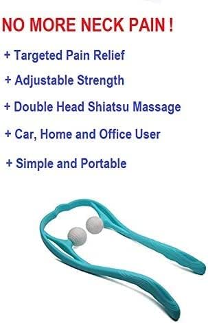 Mount Plus M1212 Shiatsu Neck Massager for Neck and Shoulder with Deep Tissue Trigger Point Manual Self Muscle Massage for Muscle Pain Relief (Simulates Massage Therapist Hands) - Image 3
