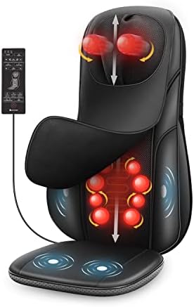 COMFIER Shiatsu Neck Back Massager with Heat, Adjustable Massage Chair Pad Back Support Massage Seat Cushion for Full Body Massager Gifts for Dad by COMFIER
