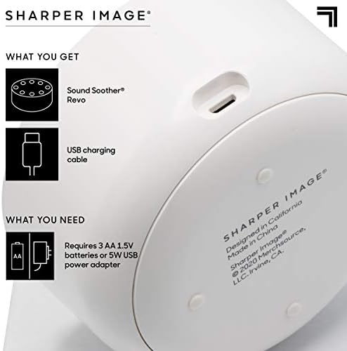 Sharper Image White Noise Sound Machine, Sleep Sounds to Support Restful Sleep, Meditation & Relaxation Naps, 6 Soothing Nature Soundscapes for Baby, Kids & Adults, Portable for Home & Travel - Image 5