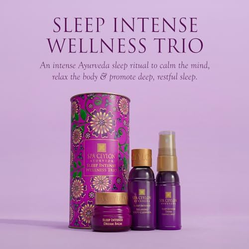 SPA CEYLON Sleep Intense Wellness Trio Set, Ayurvedic Pampering Set with Natural Ingredients, Shower Gel, Body Mist, Balm (150 g, Lavender, Ylang Ylang) - Image 5