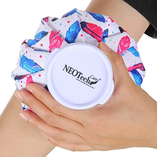 Neotech Care Ice Bag with Screw Top Lid (Feathers Design, 5 inch) by NEOtechCare