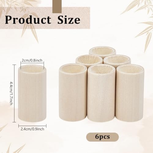 PH PandaHall 6pcs Wooden Essential Oil Diffuser, Small Fragrance DIffusers - Image 2