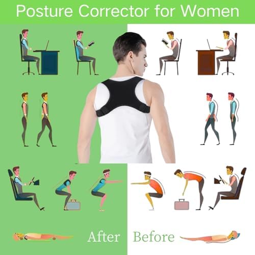 Posture Corrector for Men, Comfortable Straightener Posture Corrector, Breathable Back Brace for Men Lower Back, Back Support Brace, Spine, Shoulder and Neck Pain Relief - Image 6