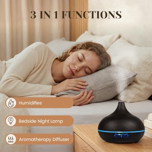 Hanolly Essential Oil Diffuser for Home 500ML - Image 6