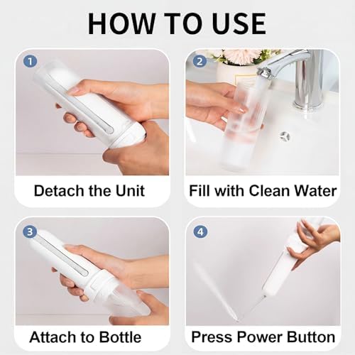 Portable Bidet for Travel,Rechargeable Electric Handheld Travel Bidet Sprayer for Women & Men,Collapsible,Portatil Peri Water Bottle Bidets for Hygiene,Camping, Backpacking,Backcountry,Hiking - Image 5