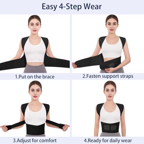 Posture Corrector for Women Men Back Shoulder Support Back Brace - Image 4