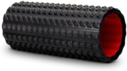 High Density Foam Roller for Physical Therapy – 12" High Density Exercise Roller for Back Pain Relief, Muscle Recovery & Deep Tissue Massage – Textured Muscle Roller by ElvireSport