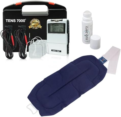 TENS 7000 Back Pain Relief Kit, Includes TENS Unit Muscle Stimulator, Sub Zero Pain Relief Gel, Bed Buddy Back Pain Relief Microwave Heating Pad - Image 5