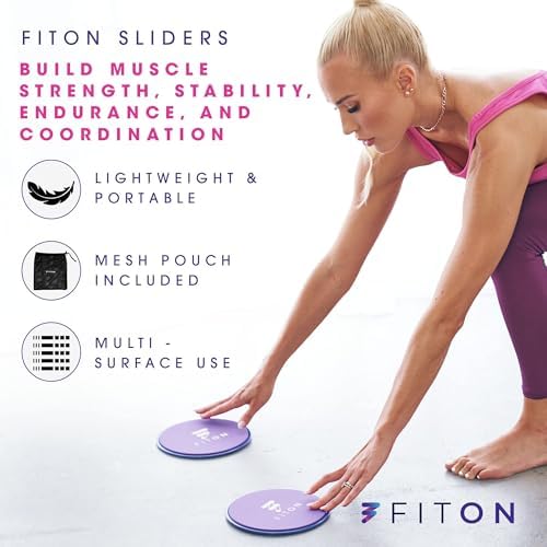 FitOn - 12"x4" Travel Sized Recovery Roller & Sliders with Mesh Pouch Bundle - Workout Equipment Set for Gym and Home Exercise - Workout with Non-Slip Exercise Bands & Sliders with Thick Cushion Set - Image 5