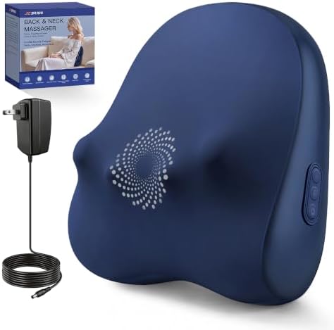 JZBRAIN Electric Back Massager, Deep Tissue Kneading Heat for Pain Relief by JZBRAIN