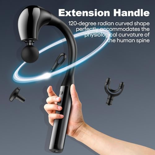 Fronnor Massage Gun Deep Tissue with Extended Handle Revolutionary U-Shaped Back Massager Body Massager for Neck,Shoulder,Leg - Image 3