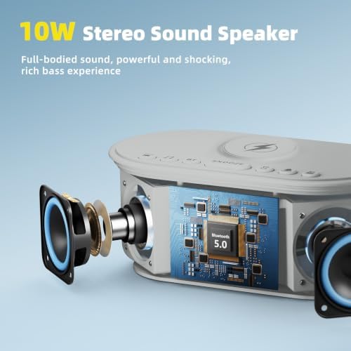 Odokee Sound Machine Alarm Clock with Wireless Charging - Image 5