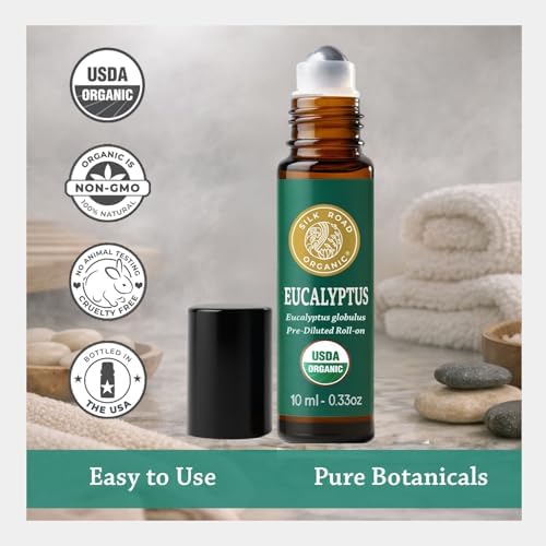 Silk Road Organic Eucalyptus Essential Oil Breath Roll-On, USDA Certified - Image 5