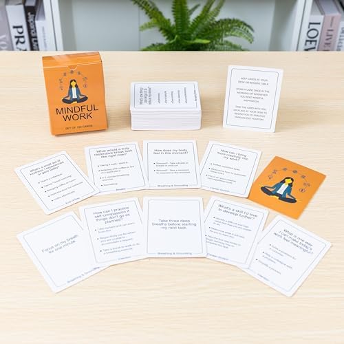 100 Mindful Work Cards – Mindfulness & Self‑Care Prompts for Professionals | Desk & Travel Deck for Stress Relief, Focus, Motivation & Well‑Being - Image 5