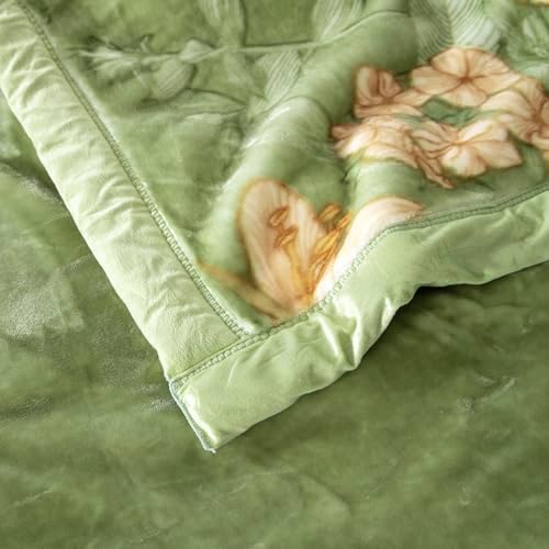 Thick Winter Fleece Blanket Full Size 71×87 inch Korean Mink Throws Blanket,Silky Soft and Warm,2 Ply Reversible Raschel Bed Blankets. - Image 5
