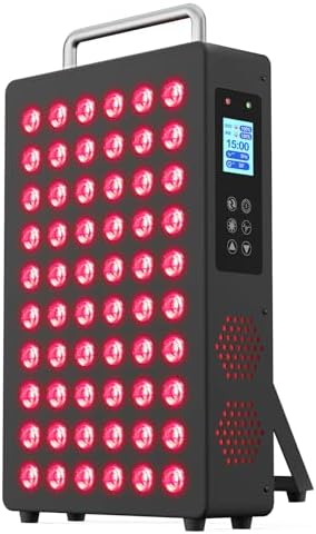 Red Light Therapy Panel for Body and Face, 60 Dual Chip LEDs by AULAIDIK