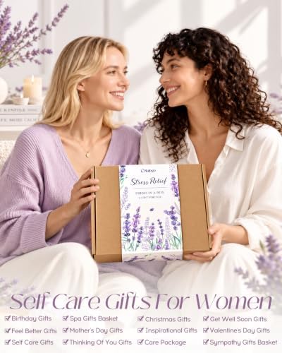 Natural Spa Gift Basket for Women, Lavender - Image 6