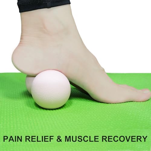 Hard Peanut Massage Ball, Double Ball Peanut Roller, 4.7″×2.4″, Pink - Image 4