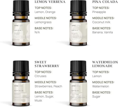 VINEVIDA Fruit Diffuser Oil Collection [Set of 8] - Scented Oil | Aromatherapy Diffuser Oils | Made in USA - Image 4