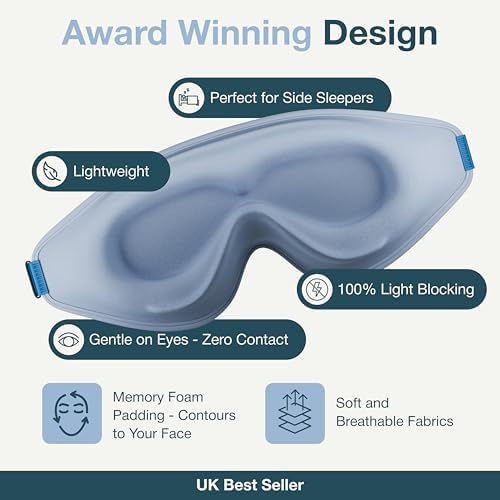 MyHalos® Sleep Mask for Men and Women, 3D Blackout Eye Masks for Sleep - Image 3