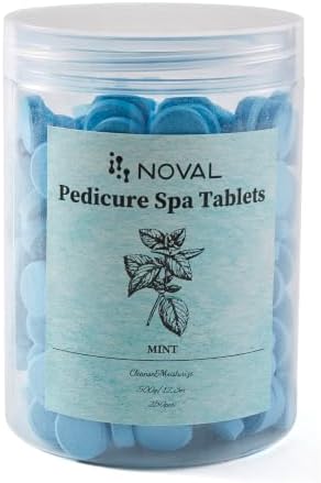 NOVAL Mint Pedicure Spa Tablets, 500g – Fast-Dissolving Foot Soak for Refreshing, Moisturizing & Cleansing Care by NOVAL