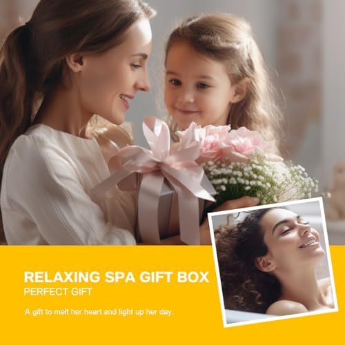 Spa Gift Set for Women, Peony 9 Pcs Bath Salts Set, Relaxation Gifts for Women, Self Care Set, Clean Moisturizing Skin, Gifts for Mom, Wife, Sister, Friend - Image 6