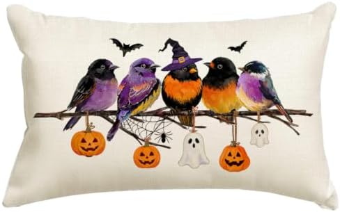 RABUSOFA Halloween Pillow Covers 12x20 Inch Halloween Decorations for Home by RABUSOFA