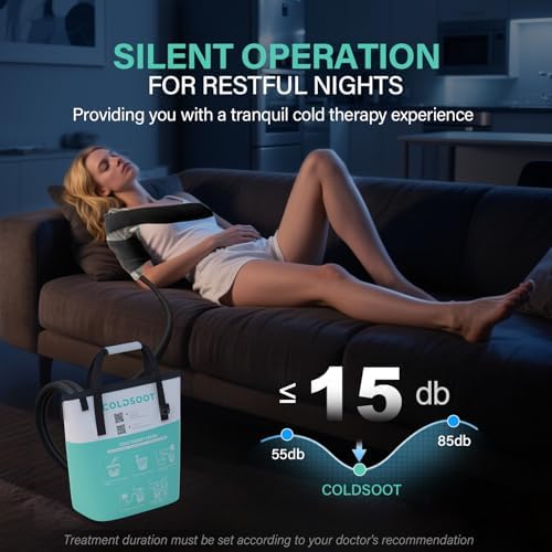 Cold Therapy Machine for Shoulder with Programmable Timer, Portable Ice Machine for Shoulder After Surgery, Lightweight Replacement Recovery System, Cryotherapy Pain Relief - Image 3