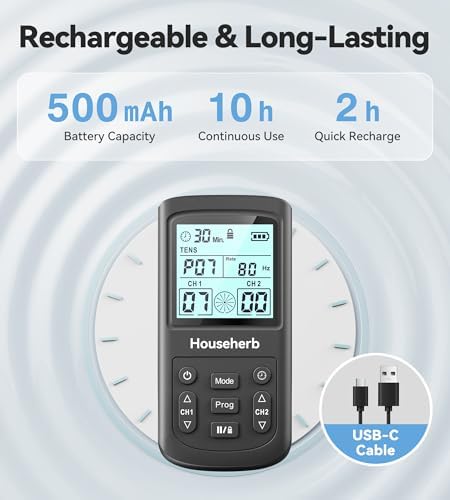 TENS Unit Muscle Stimulator for Pain Relief, EMS Massager, Dual Channel - Image 5