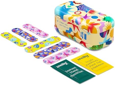 Welly Quick Fix, On The Go First Aid Kit, Assorted Bandages, Ointments, and Hand Sanitizer, Three Color Bandages - 2 Pack - Image 4