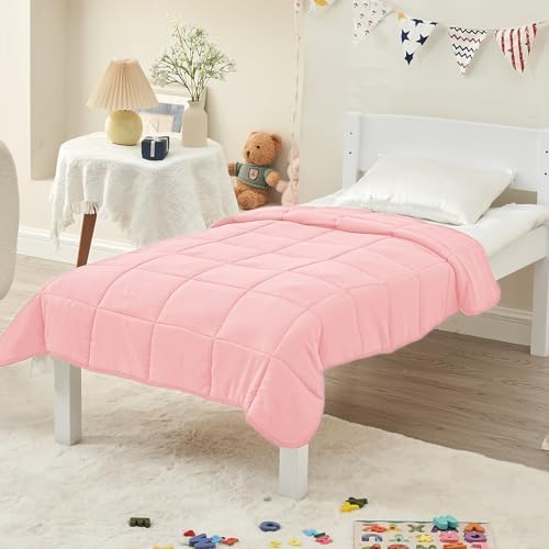 yescool Weighted Blanket (5 lbs, 36" x 48", Pink) Cooling Heavy Blanket, Perfect for 40-60 lbs, Breathable Throw Blanket Gifts with Premium Glass Bead, Machine Washable - Image 7