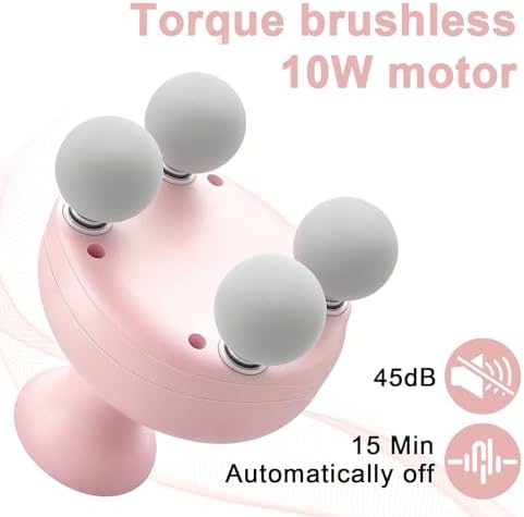 DEITY 4 Heads Handheld Massage Gun Deep Tissue, Electric Body Massager, Percussion Muscle Massager for Easing Shoulder and Back Tension, with Reverse Thrust Function - Image 2
