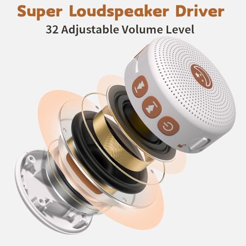 Portable Sound Machine Mini White Noise Machine Baby Shushing Brown Noise Machine with 30 Soothing Sounds for Kids Adults Dogs Auto-Off Timer 32 Volume Levels Sleep Machine for Home Office Privacy - Image 6